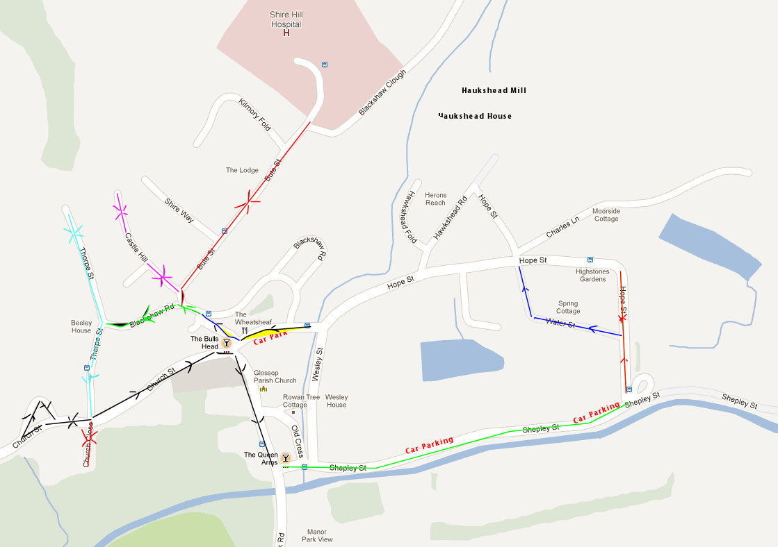 Old Glossop Heritage Trail Map